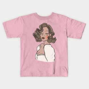 Elegant woman in a dress. Kids T-Shirt